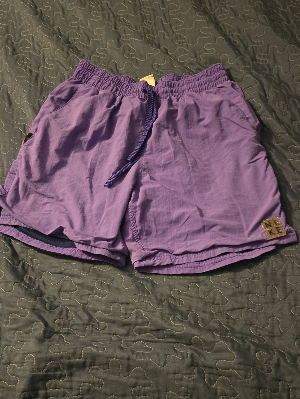 Nike Purple Men's Icon 7" Volley & Swim Shorts with Drawstring Waist
